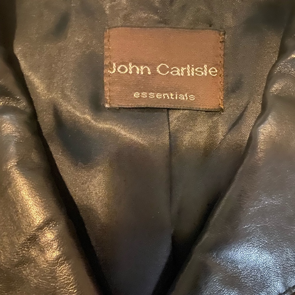 John Carlisle black leather jacket - Picture 3 of 5